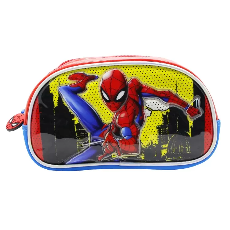 Cartuchera Escolar Cresko 2026 Spider Man 3D Cierre Doble Art.HA595